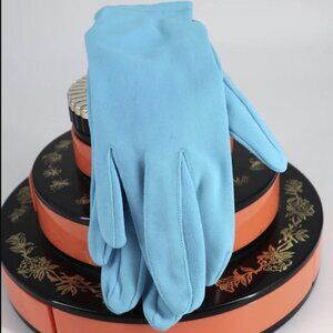 Vintage blue gloves